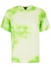 Avant Toi Multicolor Stretch Linen Blend T-shirt In Green