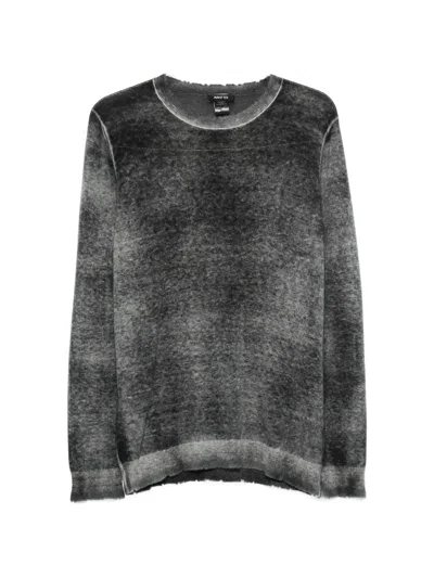 Avant Toi Acid-wash Distressed-effect Sweater In Multi