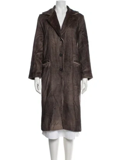 Pre-owned Avant Toi Alpaca Coat In Brown