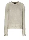 Avant Toi Beige Cashmere And Wool Sweater In Gray