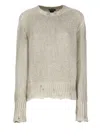 Avant Toi Beige Cashmere And Wool Sweater In Neutral