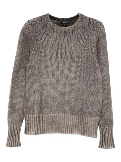 AVANT TOI BROWN CREWNECK PULLOVER