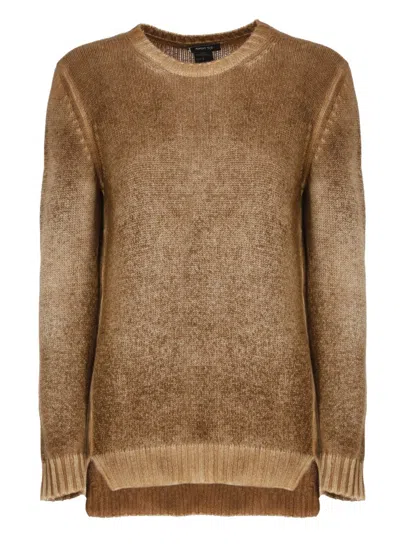 AVANT TOI BROWN GRADIENT CASHMERE SWEATER