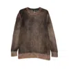 Avant Toi Brushed Crew-neck Sweater In Brown