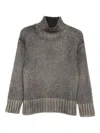 Avant Toi Cashmere Turtle Neck Jumper In Gray