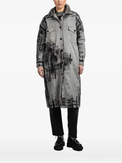 Avant Toi Button-fastening Coat In Gray