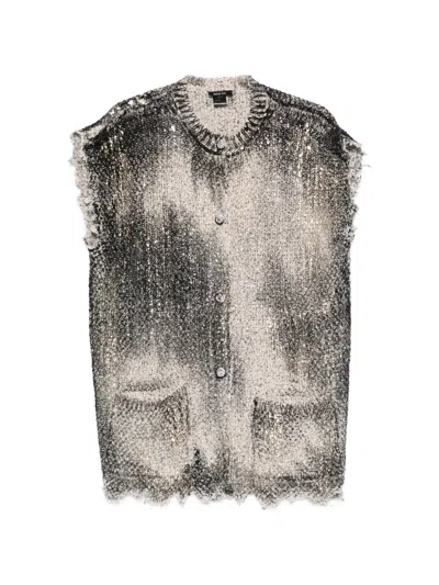 Avant Toi Buttoned Vest In Black