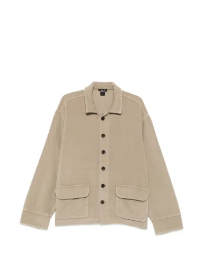 Avant Toi Button-up Flap-pocket Jacket In Brown