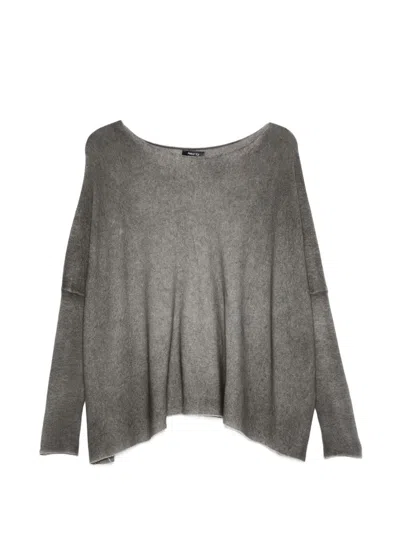 Avant Toi Cahsmere Oversized Sweater In Gray