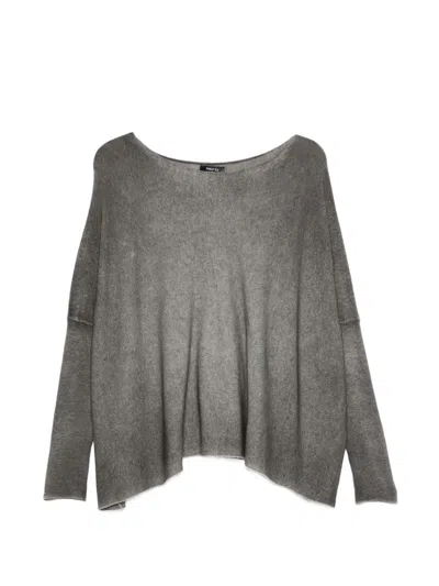 Avant Toi Cahsmere Oversized Sweater In Animal Print