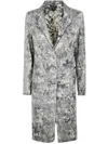 Avant Toi Camouflage Rever Neck Micro Mat Stitch Duster With Lamination