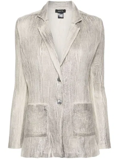 Avant Toi Cashmere And Silk Blend Jacket In White