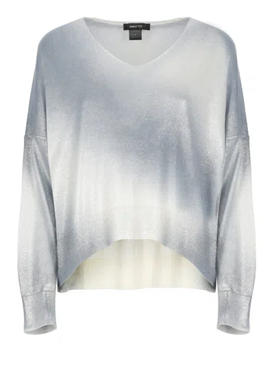 Avant Toi Cashmere And Silk Sweater In Blue