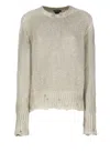 Avant Toi Beige Cashmere And Wool Sweater In Neutral