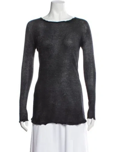 Pre-owned Avant Toi Cashmere Bateau Neckline Sweater In Gray