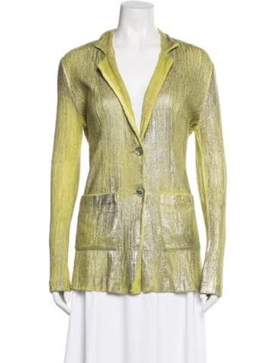 Pre-owned Avant Toi Cashmere Blazer In Green/metallic