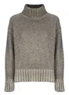 Avant Toi Cashmere Blend High Neck Sweater In Gray