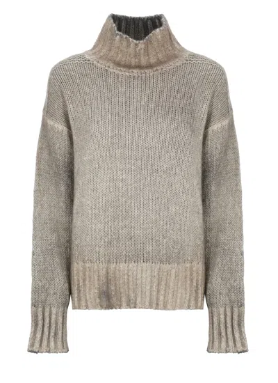Avant Toi Cashmere Blend Sweater In Gray