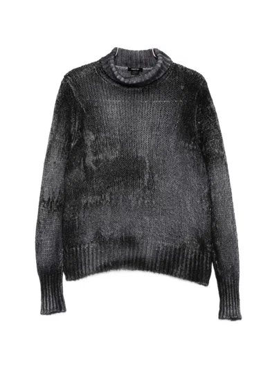 Avant Toi Cashmere Chunky-knit Roll Neck Sweater In Blue