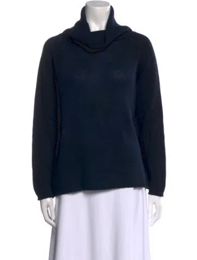 Pre-owned Avant Toi Cashmere Cowl Neck Sweater In Blue
