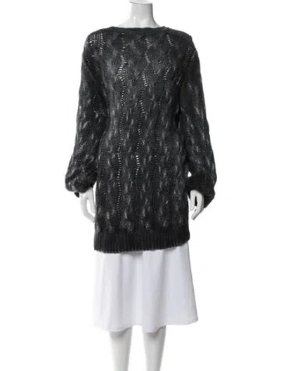 Pre-owned Avant Toi Cashmere Crew Neck Sweater In Black