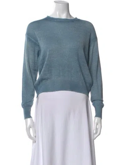 Pre-owned Avant Toi Cashmere Crew Neck Sweater In Blue