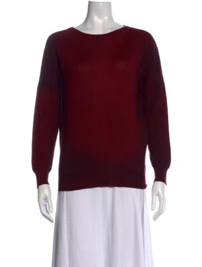 Pre-owned Avant Toi Cashmere Crew Neck Sweater In Burgundy