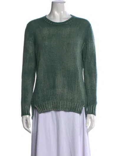Pre-owned Avant Toi Cashmere Crew Neck Sweater In Green