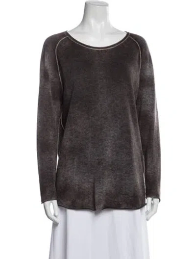 Pre-owned Avant Toi Cashmere Crew Neck Sweater In Grey