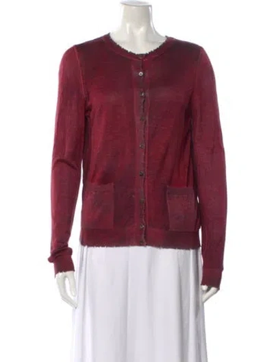Pre-owned Avant Toi Cashmere Crew Neck Sweater In Red
