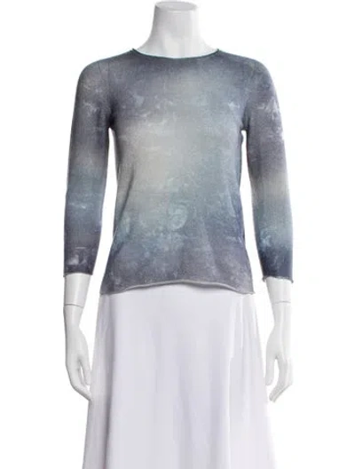 Pre-owned Avant Toi Cashmere Crew Neck Sweater W/ Tags In Blue