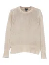 Avant Toi Cashmere Crewneck Pullover In White