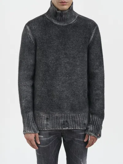 Avant Toi Cashmere High Neck Sweater In Gray