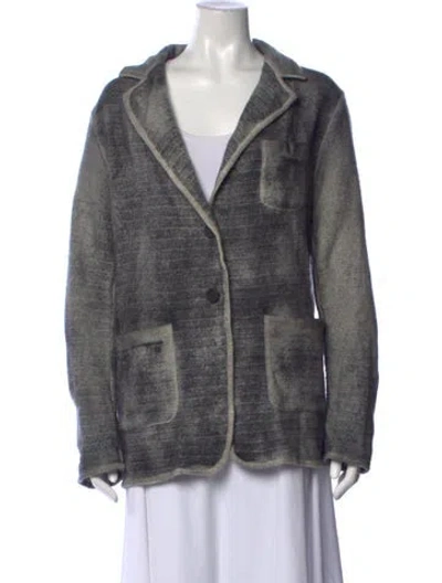 Pre-owned Avant Toi Cashmere Open Front Sweater In Grey