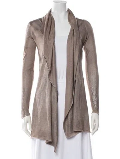 Pre-owned Avant Toi Cashmere Open Front Sweater In Multicolor