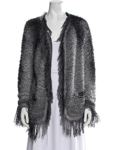 Pre-owned Avant Toi Cashmere Open Front Sweater In Multicolor