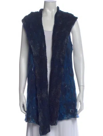 Pre-owned Avant Toi Cashmere Patterned Sweater In Blue