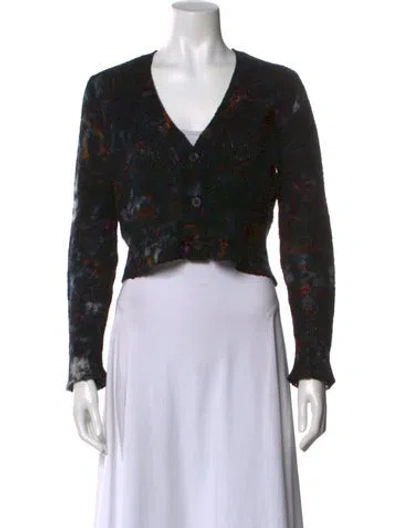 Pre-owned Avant Toi Cashmere Printed Sweater In Black