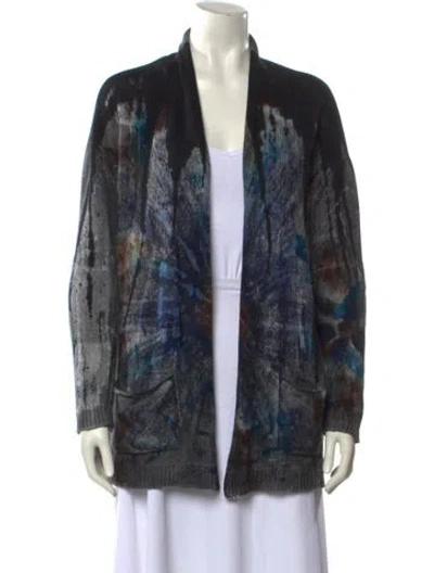 Pre-owned Avant Toi Cashmere Printed Sweater In Blue