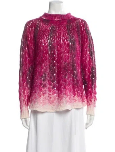 Pre-owned Avant Toi Cashmere Printed Sweater In Pink