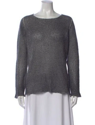Pre-owned Avant Toi Cashmere Scoop Neck Sweater In Blue