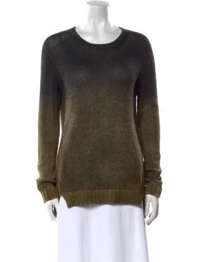 Pre-owned Avant Toi Cashmere Scoop Neck Sweater In Green