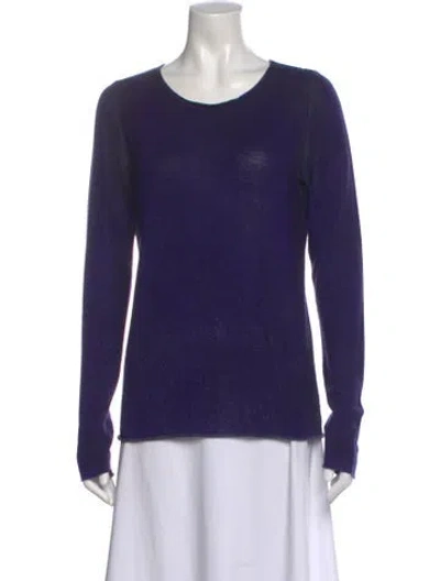Pre-owned Avant Toi Cashmere Scoop Neck Sweater In Purple