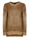 Avant Toi Ribbed-trim Cashmere Sweater In Brown
