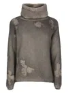 Avant Toi Turtleneck Cashmere Sweater In Gray