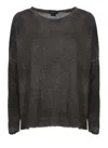 Avant Toi Gradient Grey Cashmere Sweater In Gray
