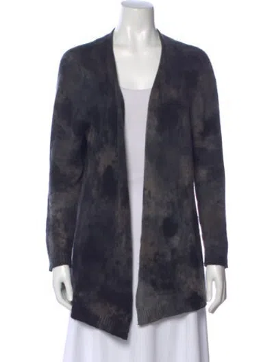 Pre-owned Avant Toi Cashmere Tie-dye Print Sweater In Blue