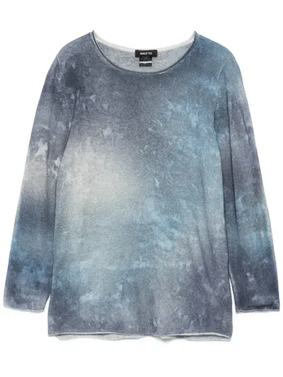 Avant Toi Cashmere Top In Blue