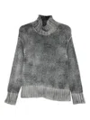 Avant Toi Cashmere Turtle-neck Jumper In Gray