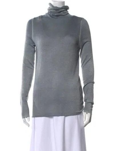 Pre-owned Avant Toi Cashmere Turtleneck Sweater In Blue